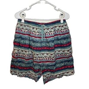 Bayou Sport Swim Trunks Swimming Shorts Geometric Vintage 90s Men L NWT